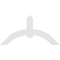 Ekena Millwork Archdale Architectural Grade PVC Gable Bracket, 60"W x 30"H x 4"D x 6"F, 12/12 Pitch GBP060X30X0406ARC00 - alternate 5
